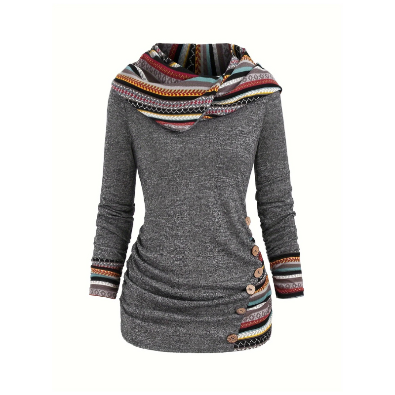 Patchworková mikina SIERRA Boho