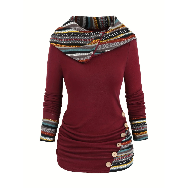 Patchworková mikina SIERRA Boho