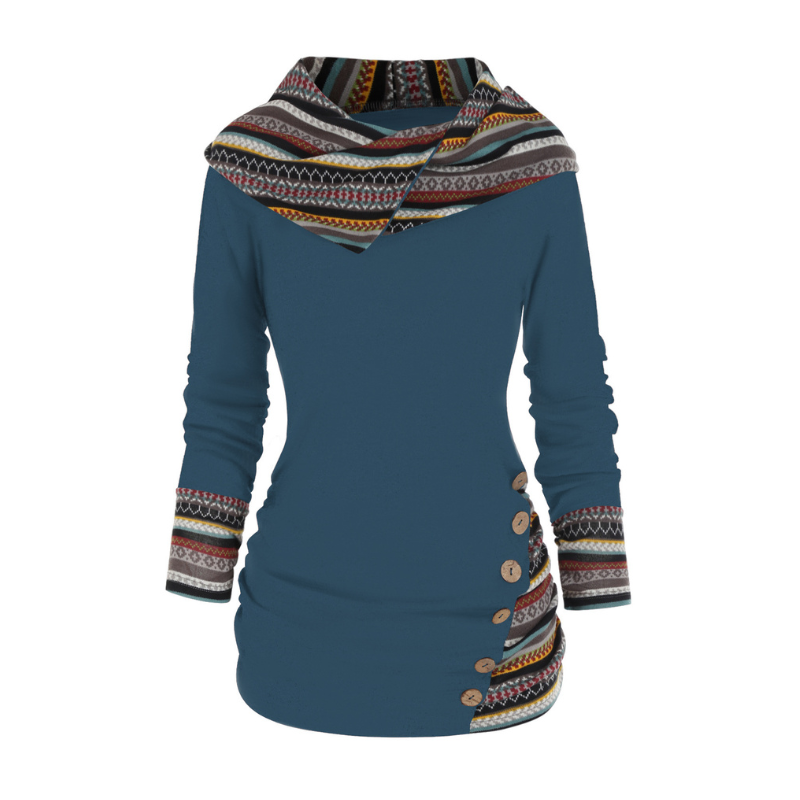 Patchworková mikina SIERRA Boho