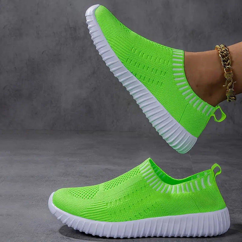 Prodyšné úpletové nazouvací tenisky