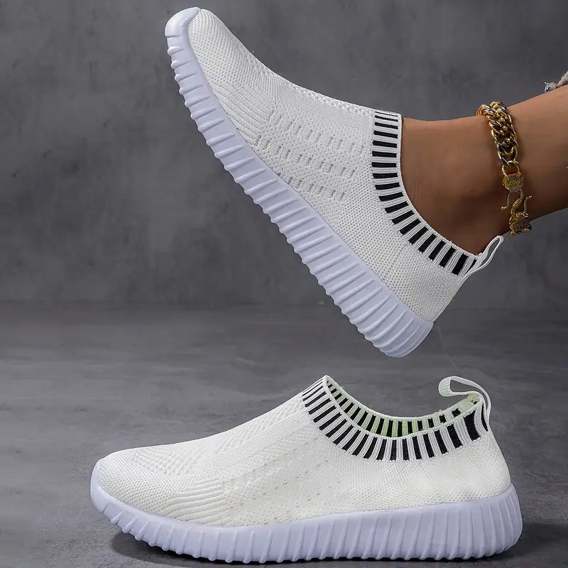 Prodyšné úpletové nazouvací tenisky